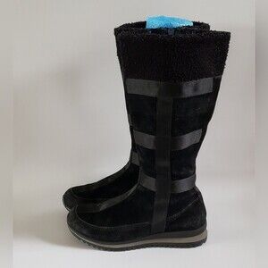 Timberland Women's Tall Black Suede Boot Size 8.5 M